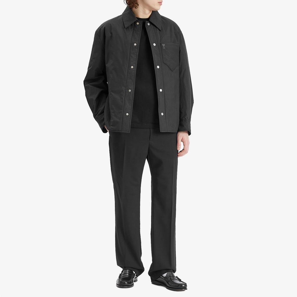 AMI Paris Men's Padded ADC Overshirt Black